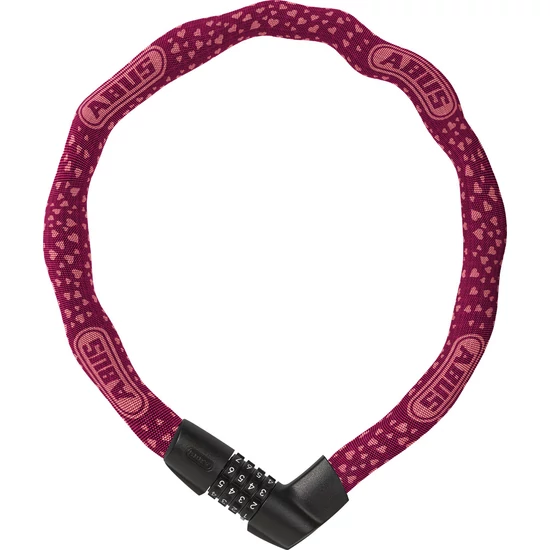 ABUS Tresor 1385/75 láncos lakat számzárral, cherry heart (6mm)