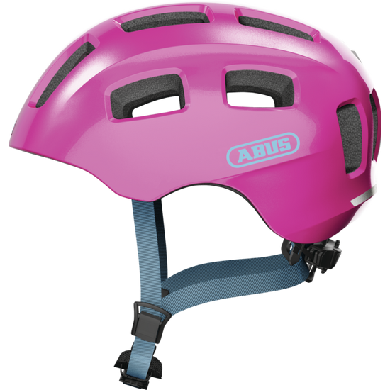 ABUS Youn-I 2.0 LED sparkling pink bukósisak, 52-57 cm