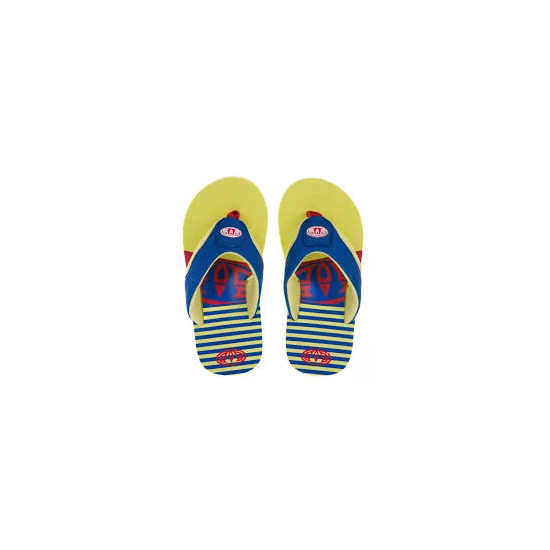 Animal Jekyl flip-flop papucs gyerekeknek, sárga-kék