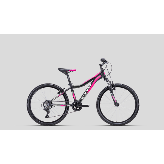 CTM Rocky 2.0 24" ALU kerékpár,  pink-fekete, 11 kg