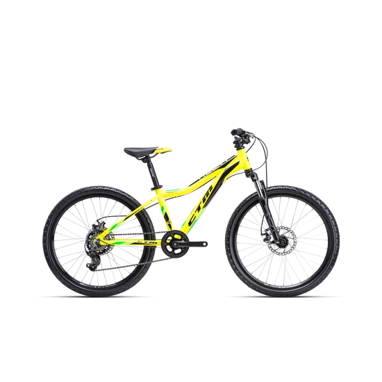 CTM 24" Rocky 3.0 ALU kerékpár neonsárga, 12 kg