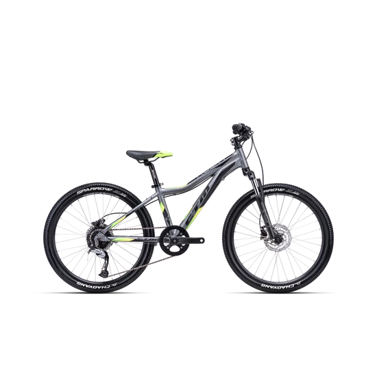 CTM Rocky 4.0 24" ALU kerékpár, szürke-lime