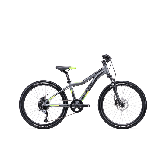 CTM Rocky 4.0 24" ALU kerékpár, szürke-lime