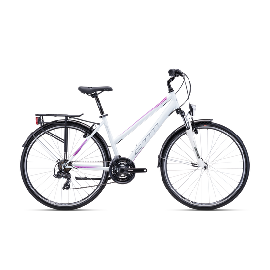 CTM Jessie Trek fehér-pink 28" kerékpár