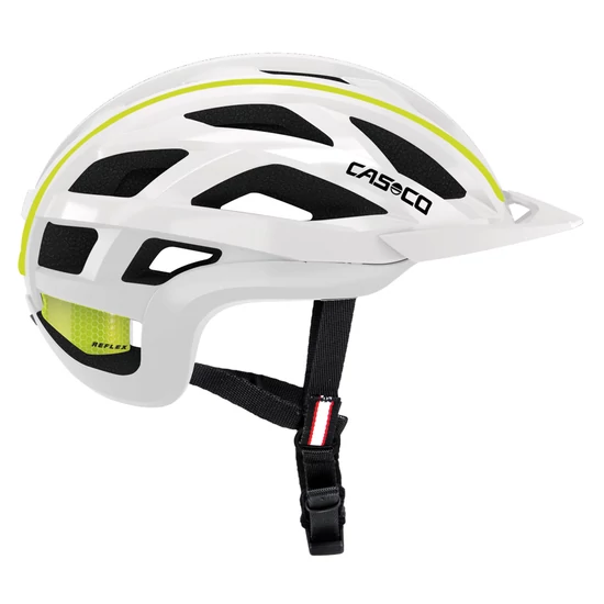 Casco Cuda 2 L white-neon yellow shiny bukósisak, 59-62 cm