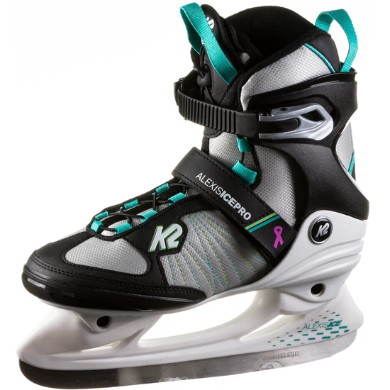 K2 Alexis Ice Pro black-white-teal jégkorcsolya, 37