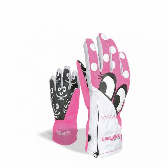 Level Glove Lucky Fucsia síkesztyű, mályva, 5-6 éves