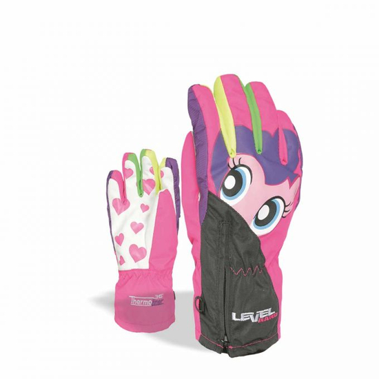 Level Glove Lucky gyerek síkesztyű, pink-szivárvány, 2-3 éves