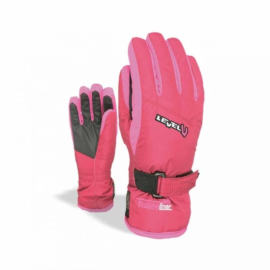 Level Glove junior síkesztyű, piros-rózsaszín, 4-5 éves