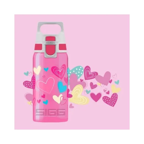 Sigg Viva One Hearts BPA-mentes gyerek kulacs 0,5L, szivecskés