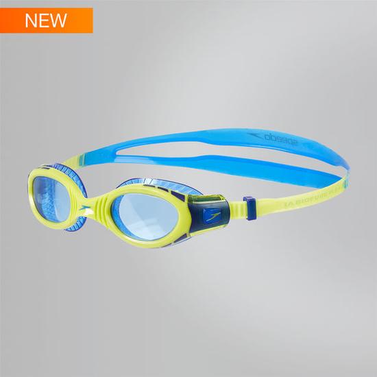 Speedo Futura Biofuse Flexiseal Junior úszószemüveg 6-14 éves, neonzöld-kék