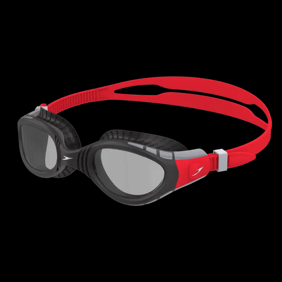 Speedo futura biofuse flexiseal úszószemüveg, fekete-piros
