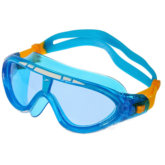 Speedo Rift Mask Junior úszószemüveg, kék-narancs, 6-14 éves