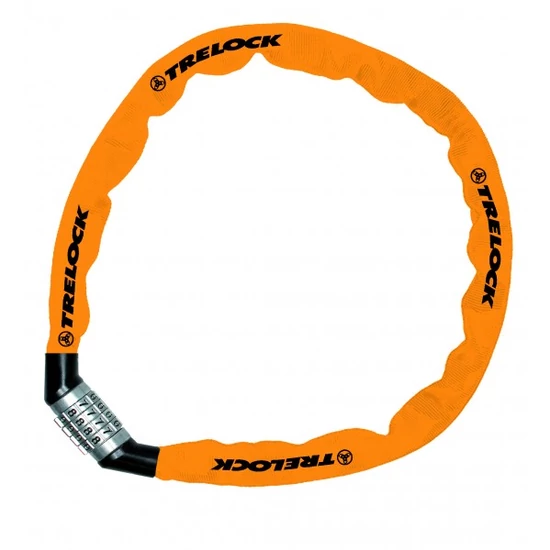 Trelock BC 115 Code 110cm láncos lakat, narancs