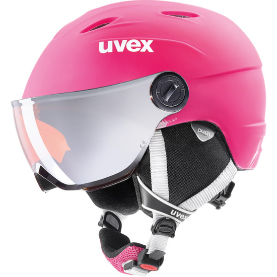 Uvex Junior Visor Pro sísisak, pink mat, 54-56 cm