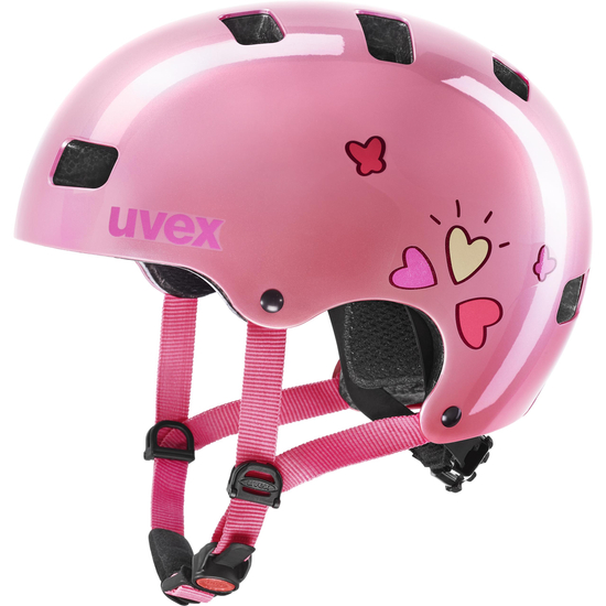 Uvex Kid 3 pink heart bukósisak, 51-55 cm