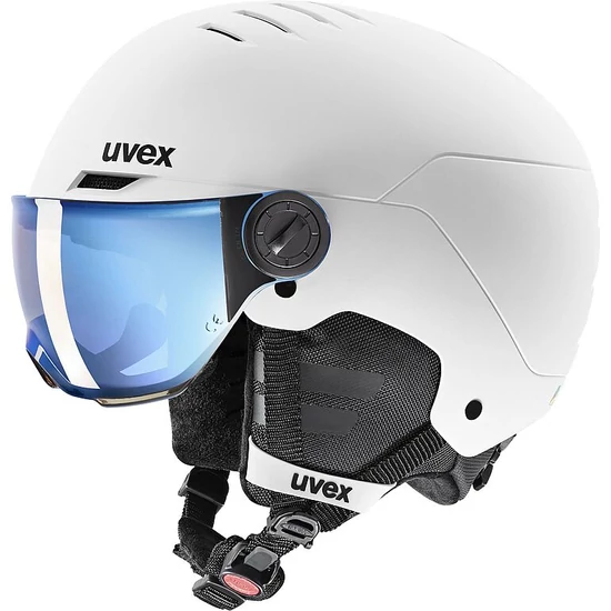 Uvex Rocket Jr Visor white-black matt sísisak, 51-55 cm