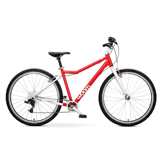 Woom 6 piros 26" kerékpár, 140-165 cm testmagasság, 9.2 kg