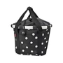 Kép 1/5 - Klickfix Bikebasket, white dots első kosár