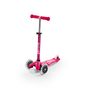Kép 1/5 - Mini Micro Deluxe LED gyerek roller világító kerékkel, pink