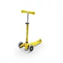 Kép 1/7 - Mini Micro Deluxe LED roller világító kerékkel, sárga + ajándék csengő