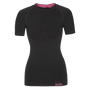 Kép 1/8 - Zajo Contour W T-shirt SS női strech rövid ujjú aláöltözet felső, fekete, XL